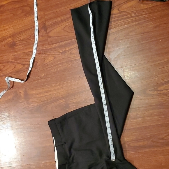 Michael Brandon Slacks Mens pants slim fit slacks size 32 L30 black Stripe print - Picture 9 of 12